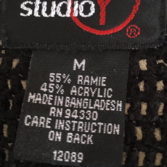 Long black knit sweater - Picture 5 of 6